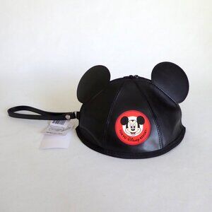 NEW TOKYO DISNEY RESORT DISNEYLAND MICKEY MOUSE EARS HAT ZIPPER TOTE WRISTLET